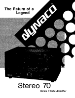 Dynaco ST-70-II - Owners Manual
